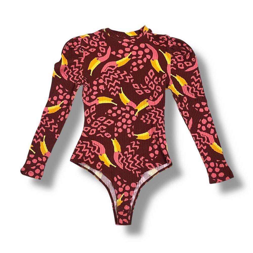 FARM Rio Multicolor Patterned Bodysuit - Picture 4 of 7